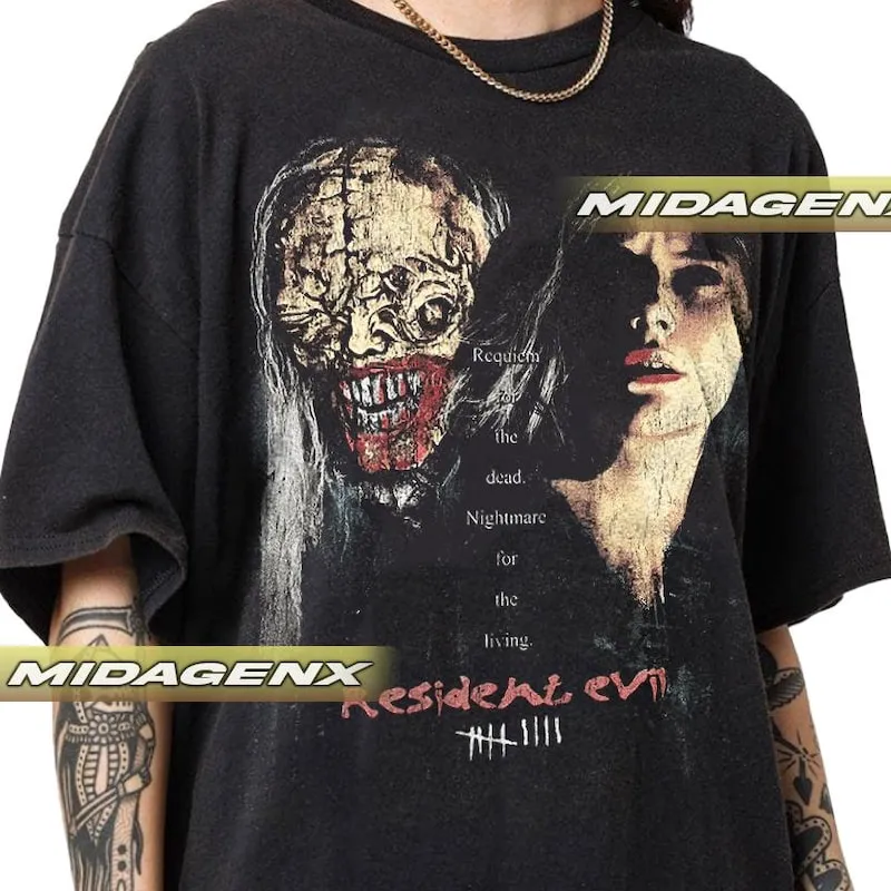 Product Resident Evil 9 Requiem Biohazard Horror Game T-shirt Hoodie Sweater Survival Design