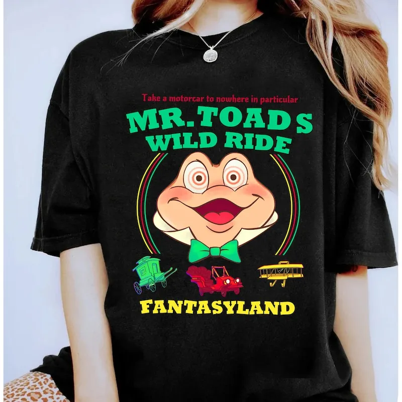 Product Mr Toads Wild Ride Toad Taxi Service T-shirt Hoodie Sweater Fantasyland Magical Kingdom Disneyland Family
