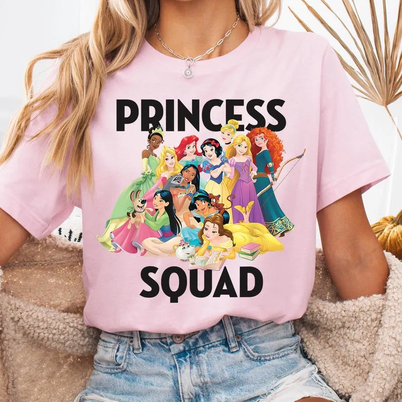 Product Princess Squad Funny Disneyland Family T-shirt Hoodie Sweater Magic Kingdom Epcot Theme Park