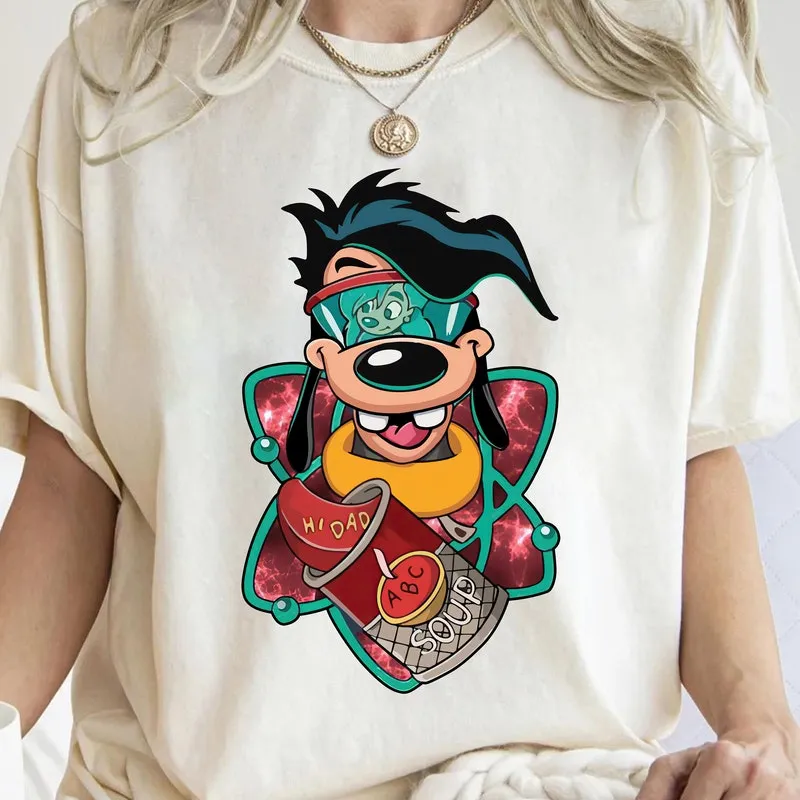 Product Retro 90s Max Goof And Roxanne Hi Dad Soup T-shirt Hoodie Sweater A Goofy Movie Disneyland Family Magic Kingdom