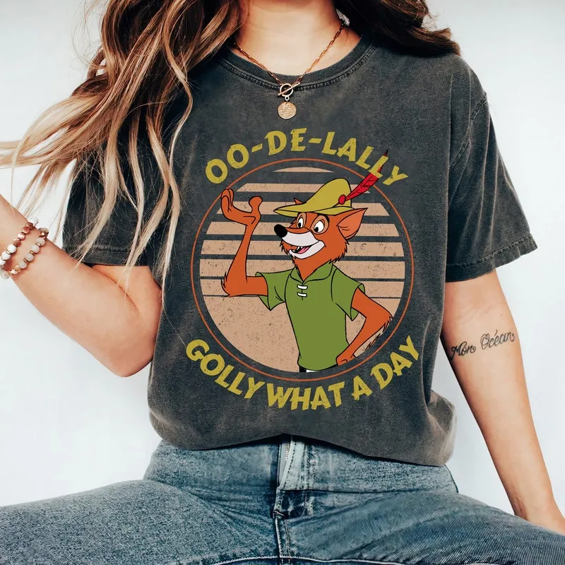 Product Retro Robin Hood Oo De Lally Golly What T-shirt Hoodie Sweater A Day Disneyland Family Magic Kingdom Sweaters