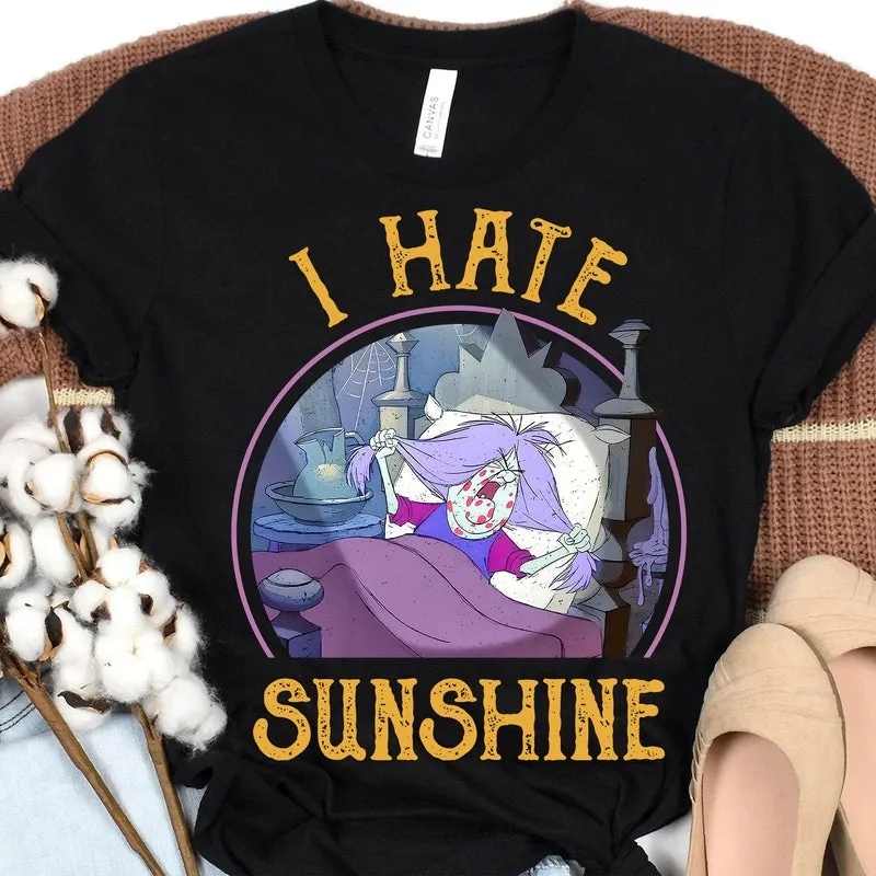 Product Retro The Sword In Stone Mad Madam Mim T-shirt Hoodie Sweater I Hate Sunshine Funny Villains Disneyland Family