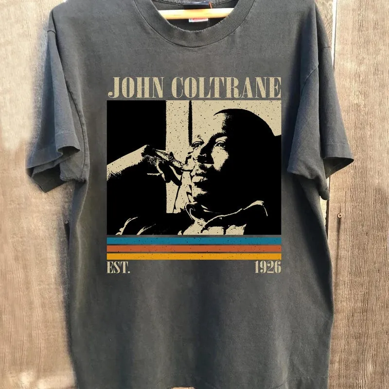 Product John Coltrane Graphic Vintage Jazz Saxophone T-shirt Hoodie Sweater