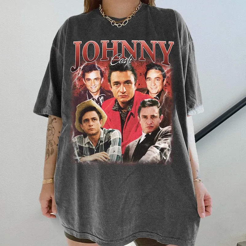 Product Johnny Cash Vintage Style T-shirt Hoodie Sweater