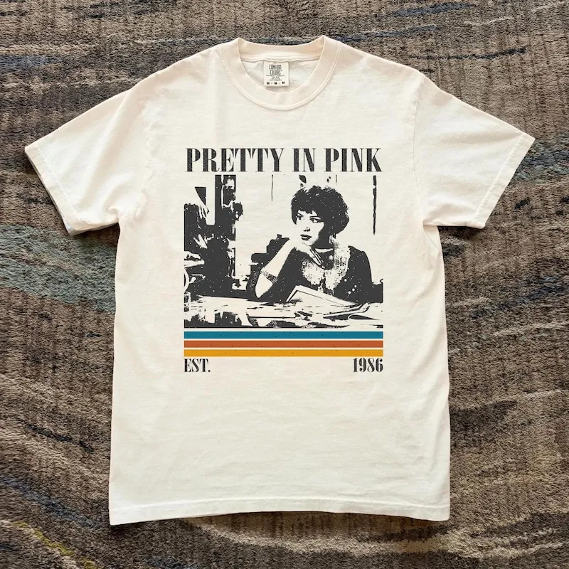 Product Pretty In Pink Movie Vintage Retro Classic T-shirt Hoodie Sweater Birthday Gift