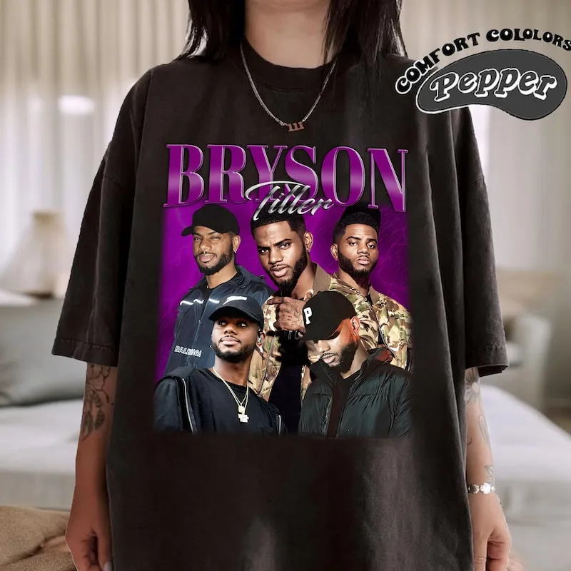 Product Retro Bryson Tiller Vintage 90s Style T-shirt Hoodie Sweater