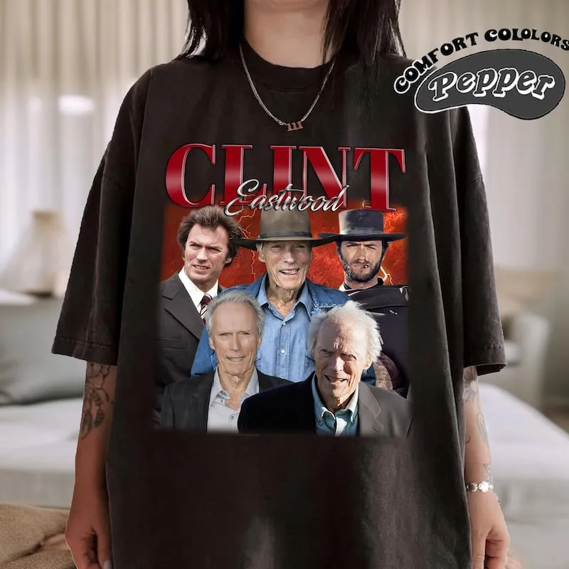 Product Retro Clint Eastwood 90s Style T-shirt Hoodie Sweater