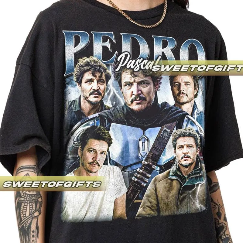 Product Pedro Pascal Vintage Gift For Woman And Man T-shirt Hoodie Sweater
