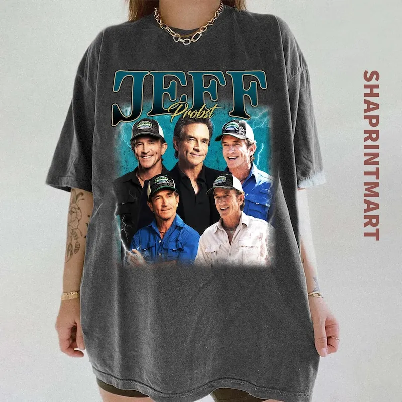 Product Jeff Probst Retro 90s Unisex T-shirt Hoodie Sweater