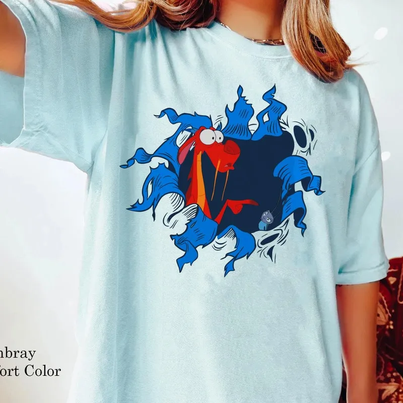 Product Funny Mushu Crikee Retro Mulan Friends T-shirt Hoodie Sweater Disneyland Family Trip Magic Kingdom Walt World Outfit