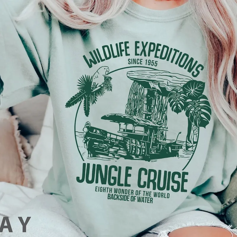 Product Jungle Cruise World Famous Ride Back Side Of T-shirt Hoodie Sweater Water Wildlife Expeditions Theme Parks Disneyland Trip