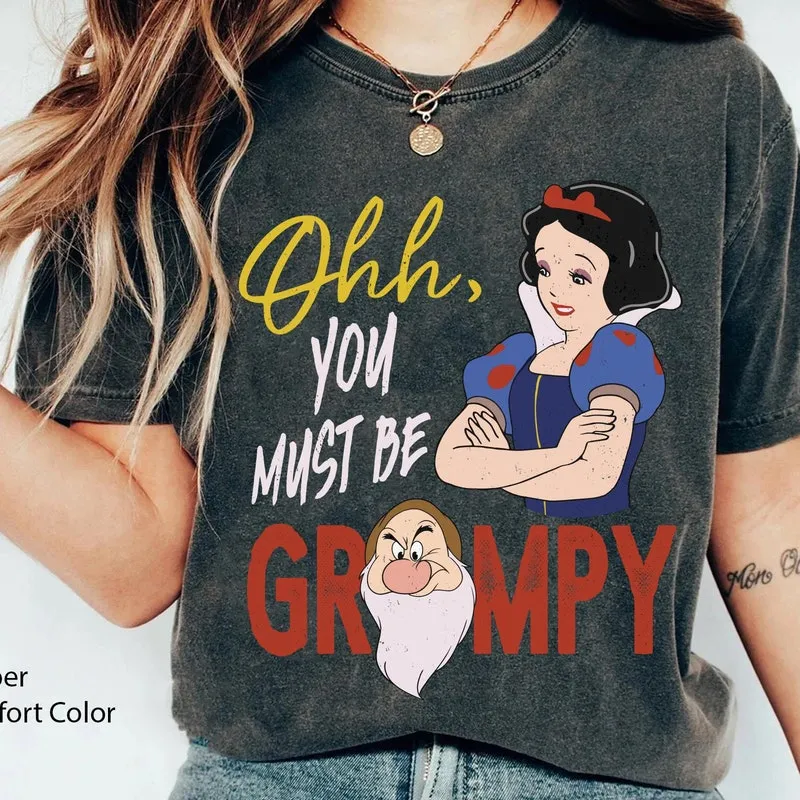 Product Princess Snow White And Seven Dwarfs Must Be T-shirt Hoodie Sweater Grumpy Funny Disneyland Family Trip Walt World