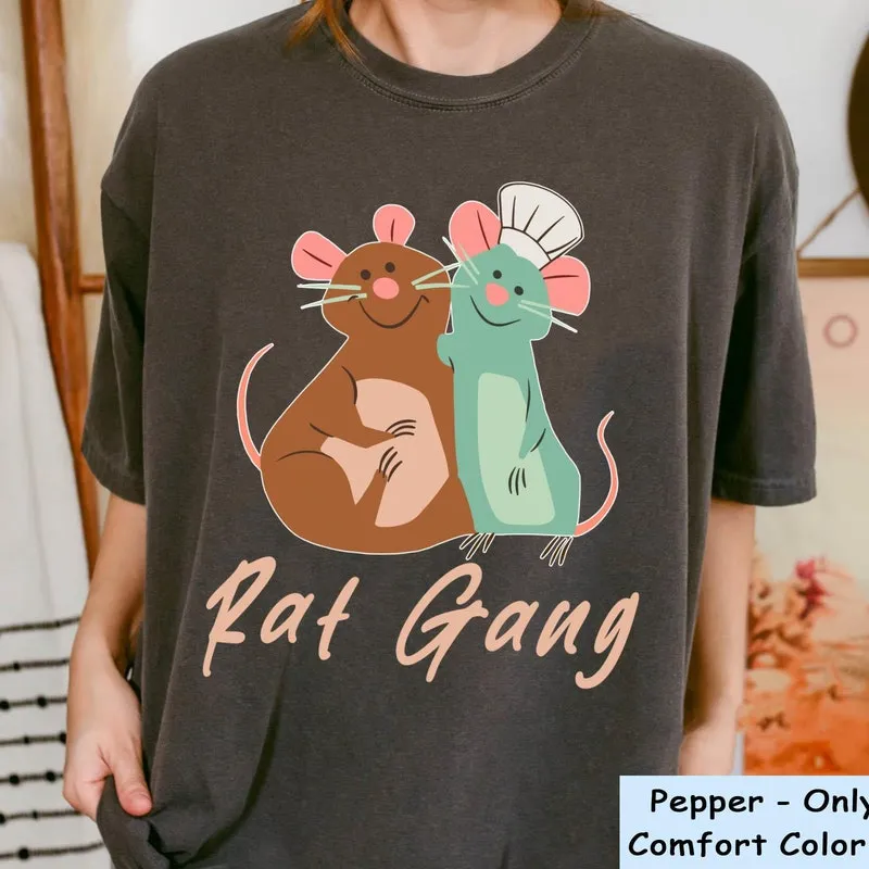 Product Ratatouille Remy And Emile Rat Gang T-shirt Hoodie Sweater Mouse Chef Disneyland Brother Magic Kingdom