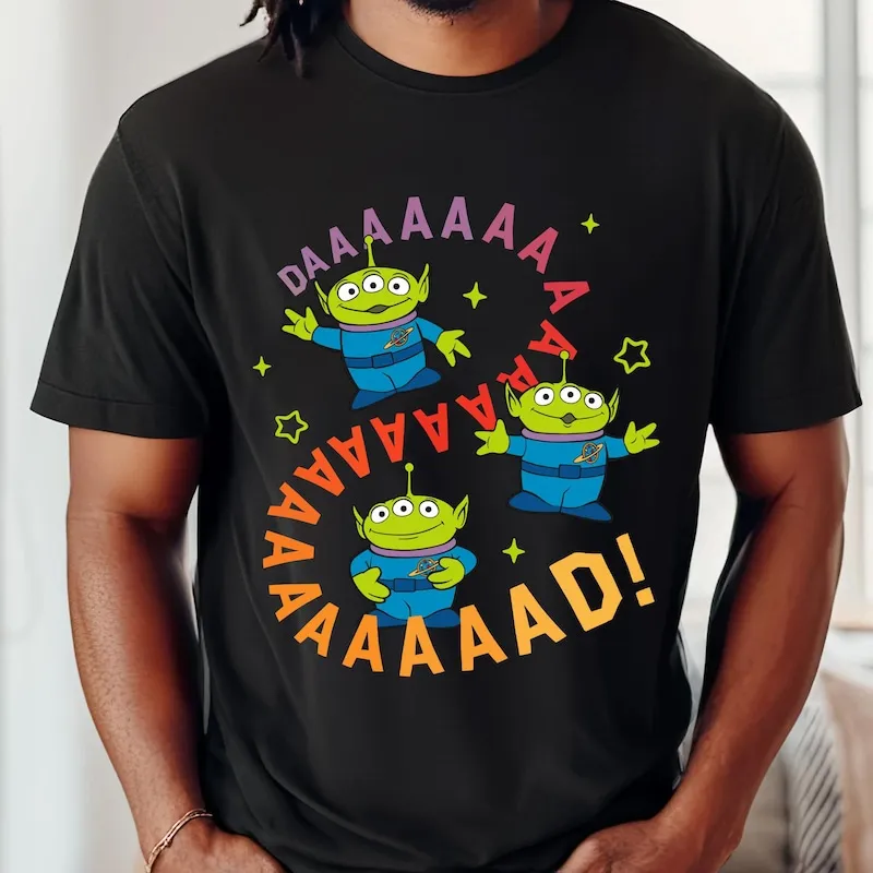 Product Retro 90s Alien Toy Story Dad Funny Father Day T-shirt Hoodie Sweater Gift For Daddy Birthday 2024 Trip