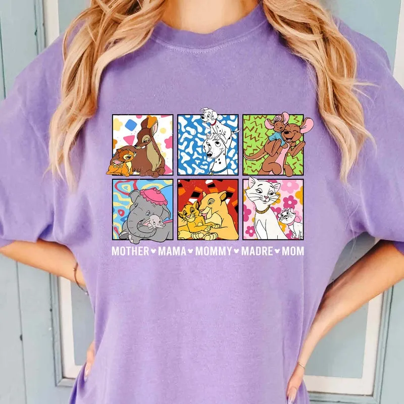 Product Retro 90s Mom And Daughter Characters T-shirt Hoodie Sweater Disneyland Mama Mommy Madre Funny Neutral Mother Day Gift