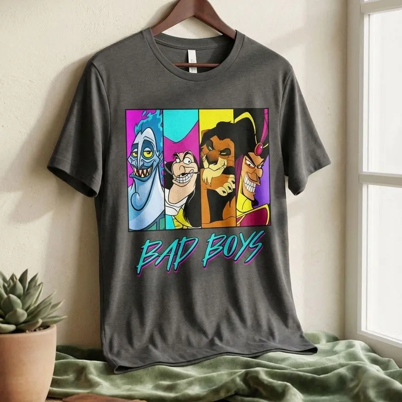 Product Retro Villains Bad Boys Hades Captain T-shirt Hoodie Sweater Hook Jafar Scar Magic Kingdom Trip Gift For Him