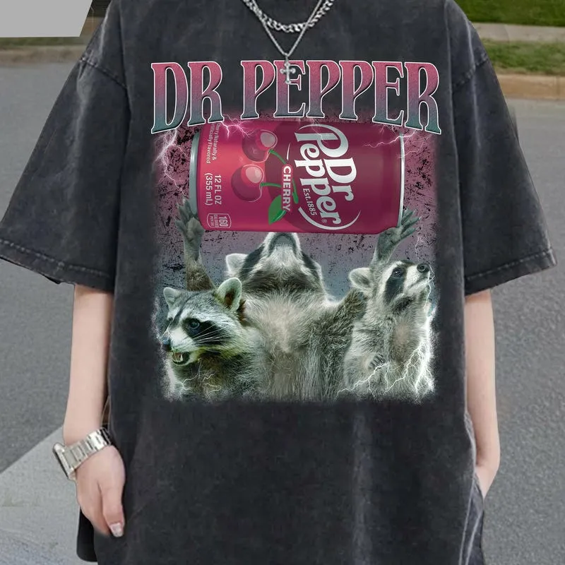 Product Raccoon Dr Pepper Unisex T-shirt Hoodie Sweater
