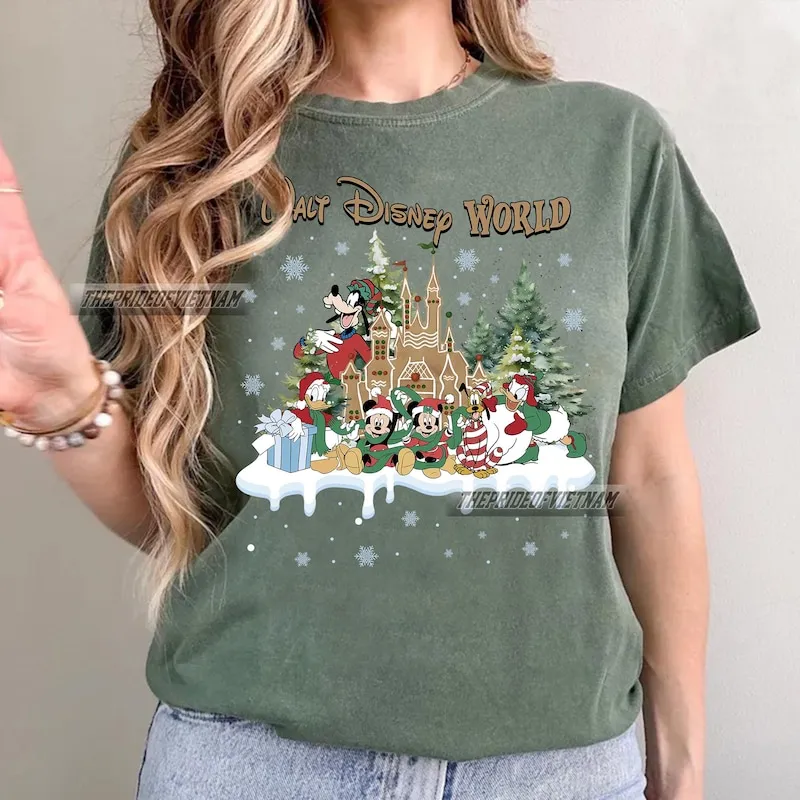 Product Retro Christmas Disneyland Merry T-shirt Hoodie Sweater